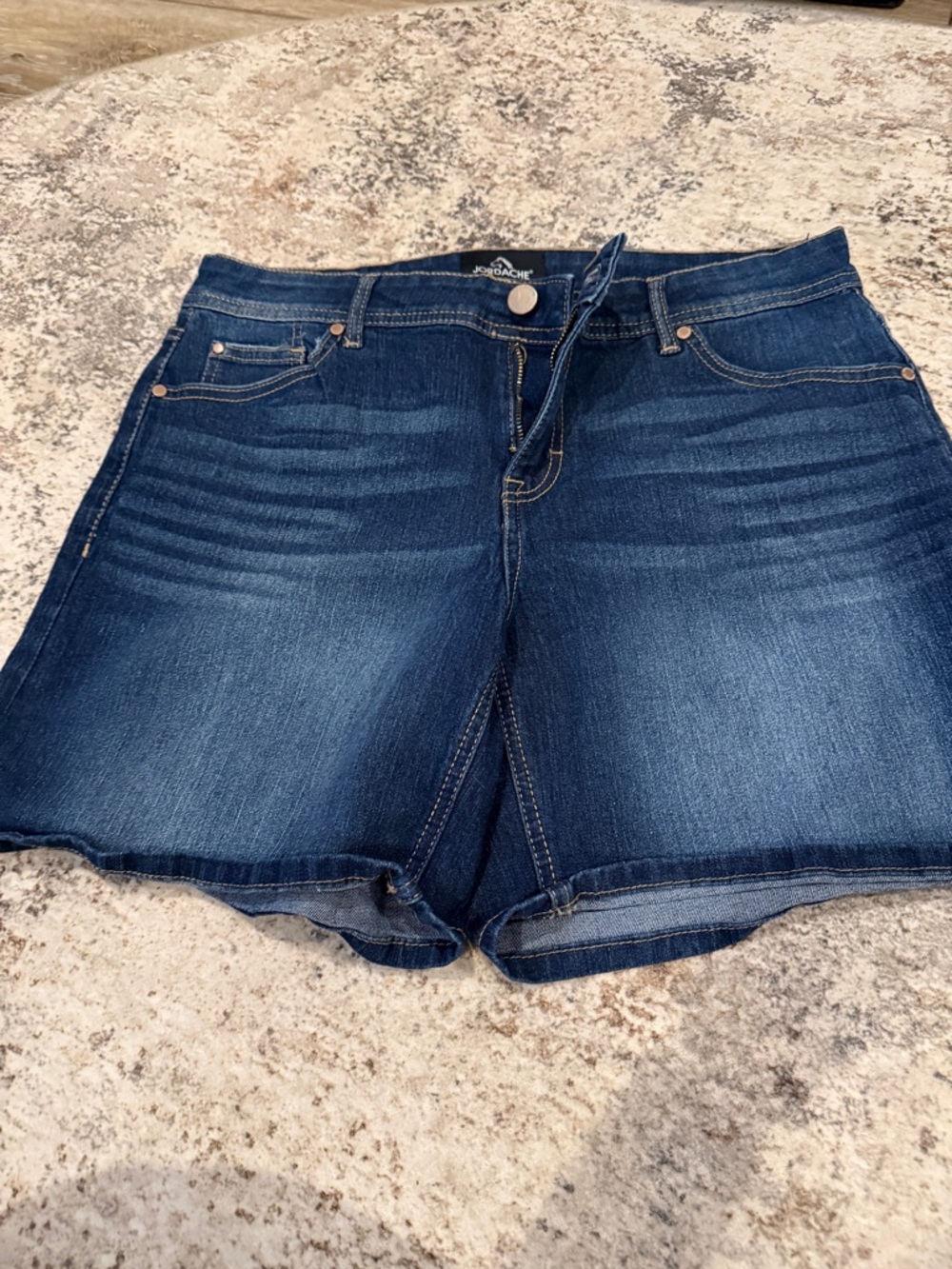 Jordache Dark Blue Denim Cutoff Shorts